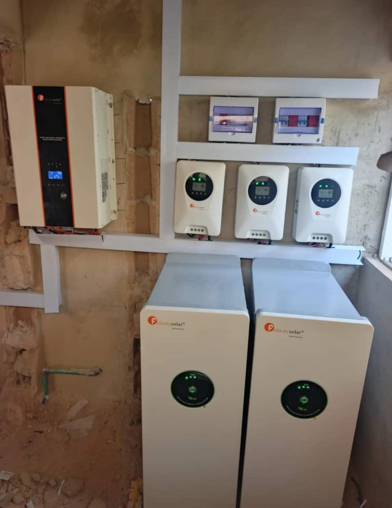 12kva off-grid Inverter system with 2 pieces of 17kwh Lithium Batteries